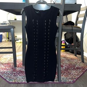 Black Bebe body con dress